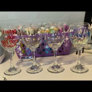 Custom wine glasses